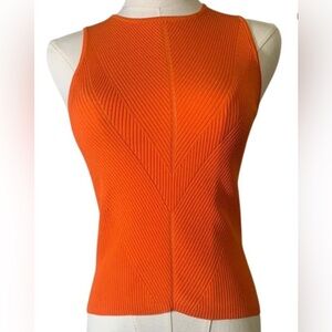 Zara Orange “ribbed” Knit Top!